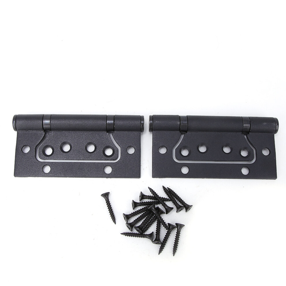 Mute Bearings Door Hinges Stainless Steel Butterfly Design Anti Rust Invisible Heavy Duty Non Mortise Hinges Silent Movement Easy Assembly Brushed 9557311532825