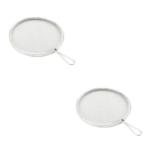 2Pcs Portable Stainless Steel Mud Filter Net Durable Pottery Accessory 2