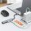 Travel Friendly 3/4 Function USB C Dock Features 100W Fast Charging 4K Video Output Fast Speed Data Transfer Capability 4