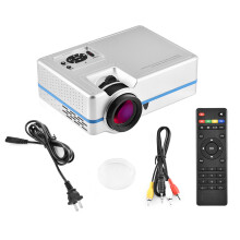 Proiettore portatile con connessione wireless, mini dispositivo home cinema con supporto per risoluzione 1080P e regolazione manuale della messa a