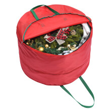 Supports de couronnes festives, porte-couronnes en tissu Oxford 600D respirant avec poignées renforcées par des coutures, sacs de rangement