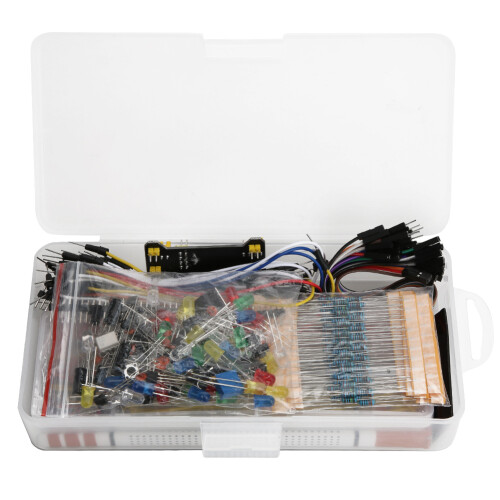 Κιτ εκκίνησης ηλεκτρονικών συμβατών με Arduino με τροφοδοτικό Breadboard και ποικιλία