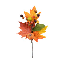 Tiges artificielles d'automne toujours fraîches, bouquets de feuilles d'érable à la forme unique et à l'aspect réaliste, parfaits pour la