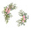 Silk Artificial Flower Lintel Wreath Set – 60x35cm & 1