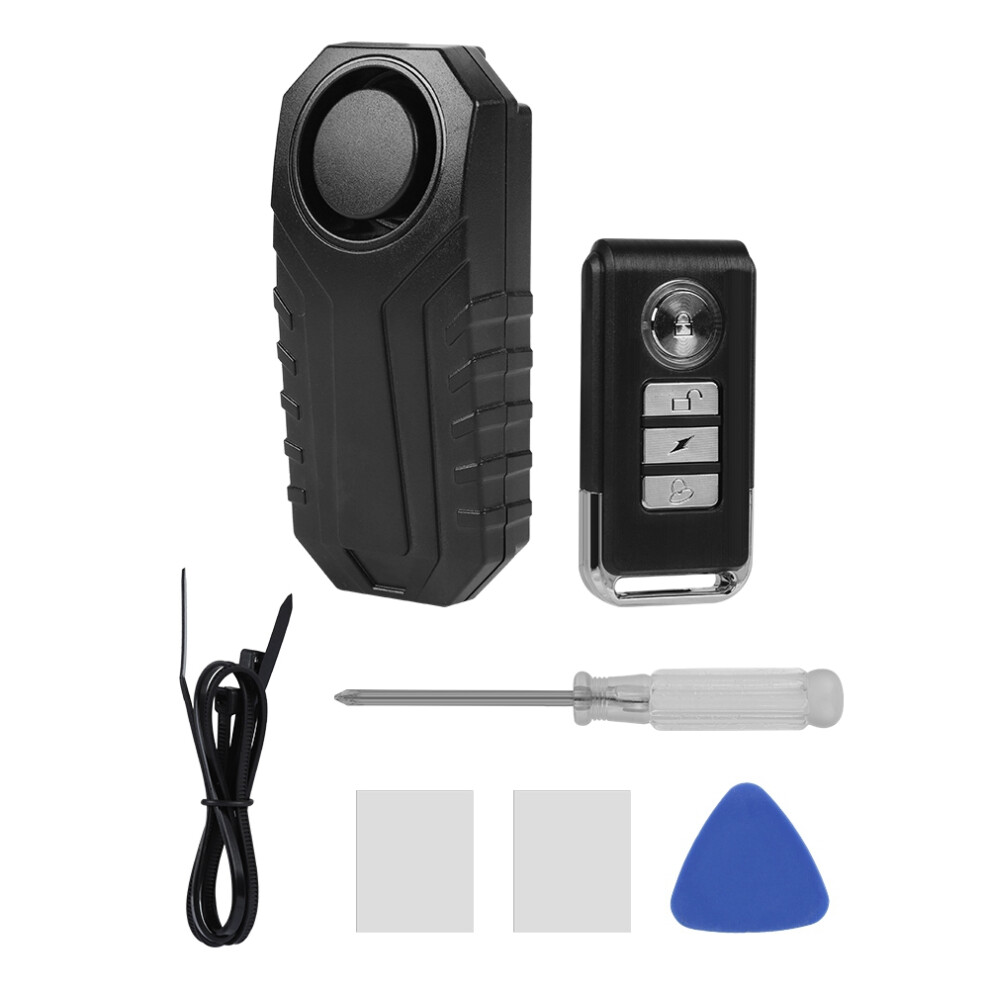 Vibration Motion Sensor Bike Alarm Waterproof With Remote Control Wireless Anti Theft Security System Adjustable Sensitivity Volume Sos Alert Easy 9009879138228