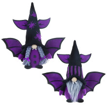 Halloween Faceless Gnome Dolls Purple30x32x8cm (2Pack)