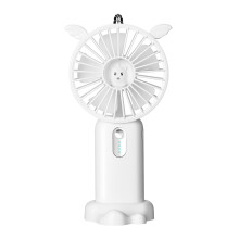 Elegant Airflow Assistant, Cat Ear Design Fan, Foldable Desk Fan, Portable Mini Hand Fan, Quick Charging, for Women Girls on-the-go (Versatile,