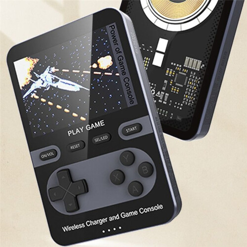 Wireless Fast Charging Mobile Power Game Machine Magnetic Charging Treasure 5000 MA  Game Machine Grey 2