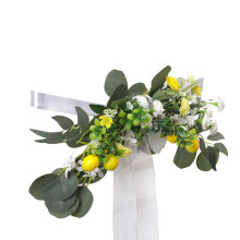 Wedding Aisle Chair Flowers Foam & Silk45x20cm