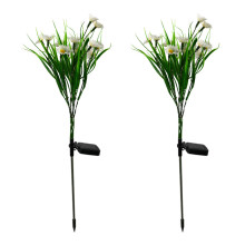 Lampes solaires monocristallines, résistantes aux intempéries, à allumage automatique du crépuscule à l'aube, idéales pour les jardins et