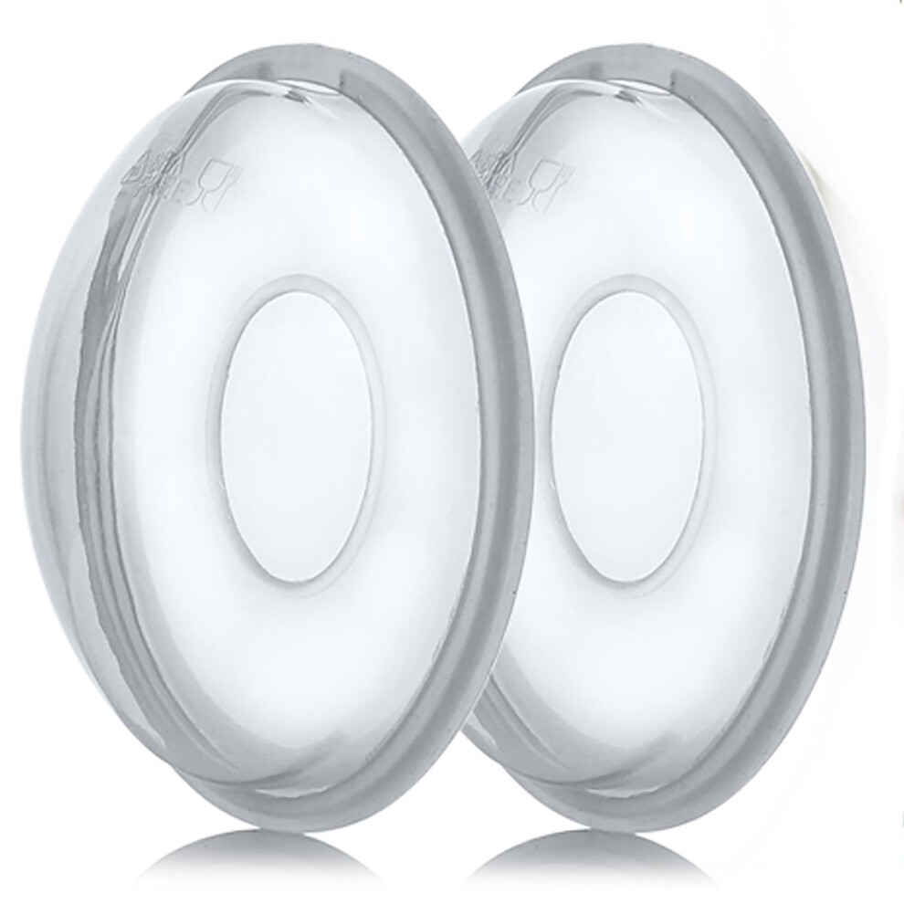 Breast Milk Collector Cups With Ventilation Holes, Soft And Flexible BPA-Free Nursing Shells That Protect Sore Nipples And Provide Reusable,