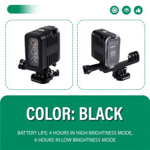 45M Waterproof LED Fill Light Underwater Video Light Diving for Hero 11 10 9 8 for SJCAM Sj4000/Sj5000/Sj6000