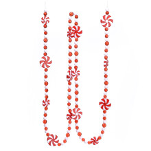 Festliche Heimdekoration, 3 m lange Weihnachtssüßigkeitengirlande, sorgt für festliche Stimmung, ideal für Weihnachtsbaumschmuck