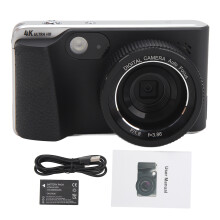 Compact Digital Camera4K UHD Autofocus Flip Screen Anti-Shake Video Vlogging Camera with Viewfinder Webcam Function Macro Photography
