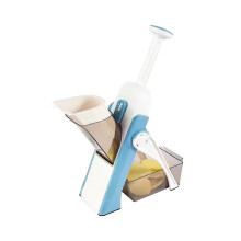 Professional Kitchen Mandolin, Safe Mandoline Slicer for Kitchen, French Fry Cutter with Adjustable Veggie Chopper, Premium Stainless Steel Blades