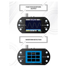 Handheld Digital Oscilloscope 2.5MHz Sample Rate 500KHz Bandwidth Support AUTO 80Khz PWM for Electronic Repair DIY