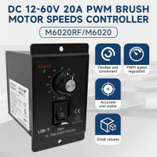 12-60V 20A PWM Brush Motor Speeds Controller, Motor Speed Controller, Suitable for Brush Motor