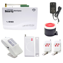 Built-In Battery Wireless GSM Alarm System With Auto Dial And SMS Alert Smart Home Security System For Apartment House