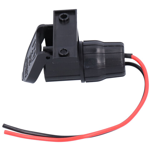 12V Car Female Cigarette Lighter Socket with Bracket Plastic for Vehicles