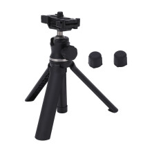Heavy Duty Adjustable Tripod For Phone Camera Gopro Webcams With360Rotation Ball Head Foldable Design And1 4Thread Interface Non Slip Pads Stable