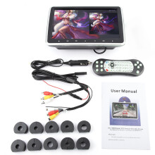 In-Car-Entertainment-System mit LCD-Bildschirm, HDMI-Eingang, universellem Dual-Kopfstützenmonitor, 10,1-Zoll-Auto-DVD-Player mit IR-Sender und