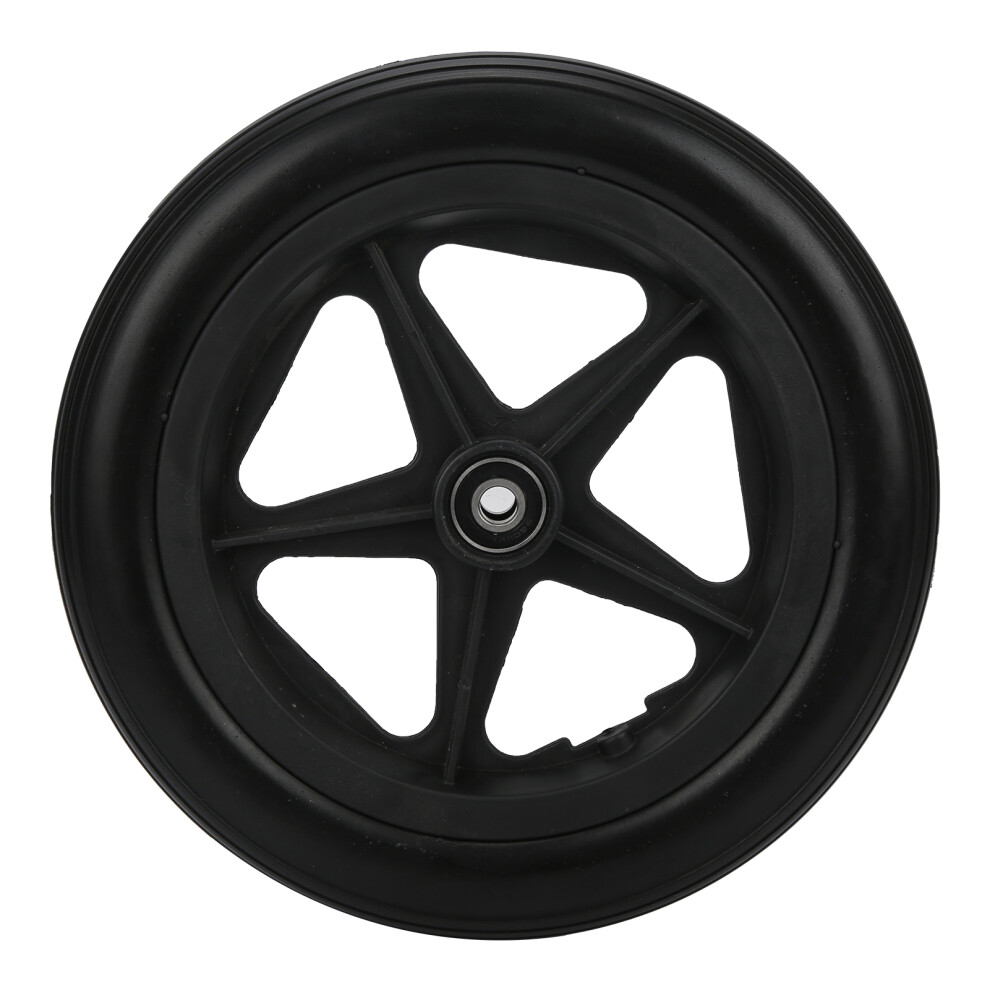 Front Wheelchair Wheel Replacement Kit Fits Most Manual Wheelchairs Explosion Proof PU Aluminum Alloy Wear Resistant No Inflation Required Excellent