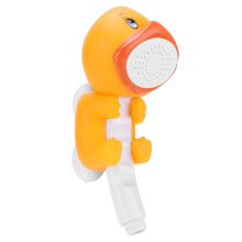 Kids Shower Sprinkler Non Toxic Plastic Suction Cup Mount Handheld Shower Parent Child Interactive Cartoon Design Bath Accessory For Toddlers