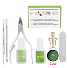 Painless To Use Ingrown Toenail Corrector Tool Set Get Rid Of Callus And Dead Skin Multi Application Curved Toenail Brace Portable With Storage Bag