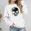 Κορίτσια Casual Oversized Pullover Hoodie με τσέπη και μακρύ μανίκι, χαριτωμένο, μπλουζάκι με 2