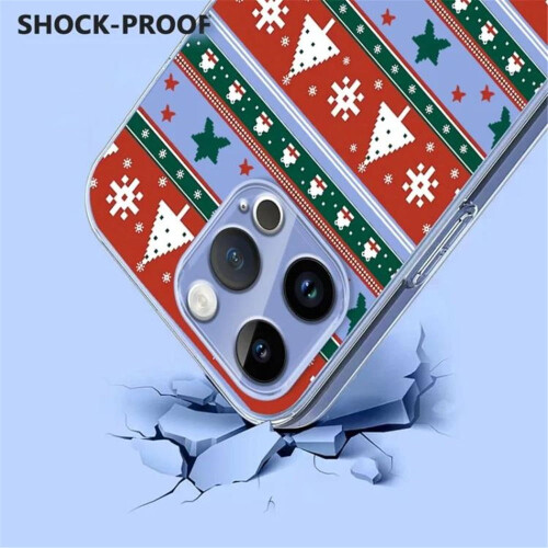Capa fina e resistente a impactos em TPU para iPhone 15 Pro (compatível com MagSafe), vermelha e branca. 2