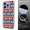 Capa fina e resistente a impactos em TPU para iPhone 15 Pro (compatível com MagSafe), vermelha e branca. 6