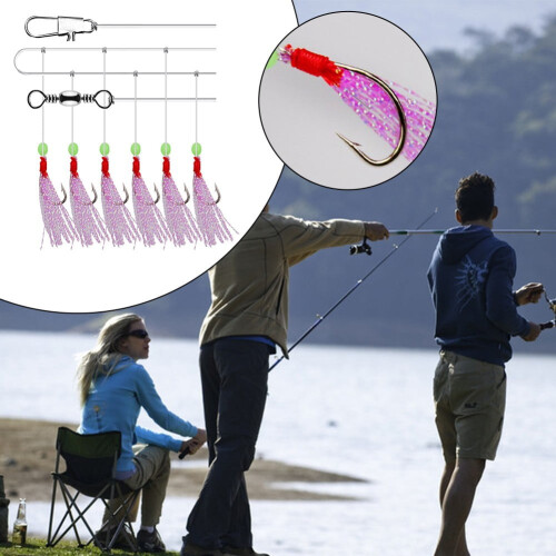 Ami luminosi per la pesca Sabiki Rigs (6 pezzi) 1