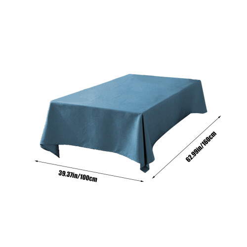 Scandinavian Rectangular Tablecloth, Waterproof & Oilproof, Solid Color Imitation Cotton Linen, Compatible with Rectangular Tables 2