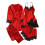 Women's Satin Pajama Set Long Sleeve 5-Piece 2