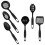 6pcs Nylon Kitchen Utensil Set Includes Spoon Spatula And Ladle Heat-Resistant Cookware Accessory For Cooking And Serving 5