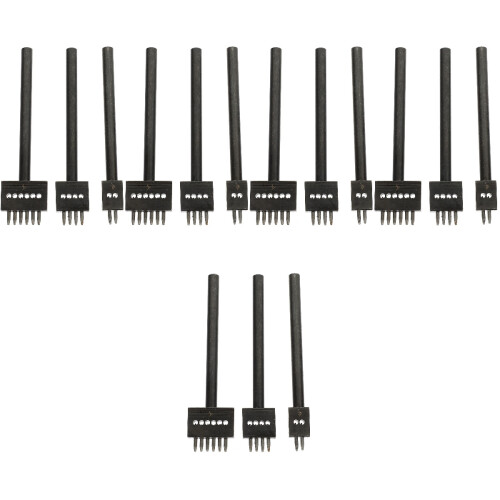 15Pièces Outil Perforation Rangée Trou Cuir Multi-Couleurs DIY 2