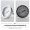 Multifunction Household Oven Thermometer Assorted Color Stainless Material 5