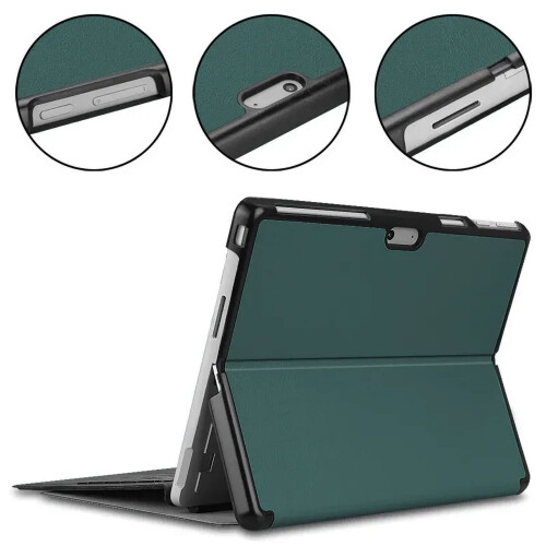 Compatibel met Microsoft Surface Pro 11/10/9 Case, 13" Flip Stand Hard PC Back Tablet Cover 2