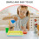 6Pcs Plastic Sand Trays for DIY Projects and Organizing Creative Activities 7