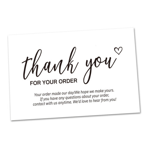 Thank You Cards Pink Single-Sided30pcs 1