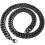 Κολιέ με αλυσίδα Curb Cuban Link από ανοξείδωτο ατσάλι 316L, μαύρο επιπλατινωμένο για 6