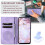 Purple PU Leather Flip Wallet Case for Google Pixel 9 and 9 8