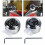 Motorcycle Handlebar Clock Thermometer 7/8 inch 4