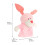Bunny Hand Puppet Pink 1Set Interactive Toy for Children Early Education Imagination Development 2