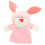 Bunny Hand Puppet Pink 1Set Interactive Toy for Children Early Education Imagination Development 5