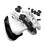 LinYuvo Wireless Gamepad for   Replacement with Colorful Lights Six-Axis Gyro Back Button Wake- Feature White 6