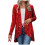 Lässige Damen-Strickjacke, locker geschnitten, offene Vorderseite 2