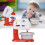 Interactive Pretend Play Kitchen Toy Set with Automatic Mode Self Mode Realistic Lights and Educational Benefits for Young Learners (Self Mode, 5