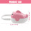 Dustproof Pacifier Storage Portable Baby Pacifier Case Pink PP for Daily Use 1Set 5