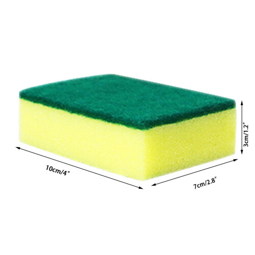 Thickened Square Sponge Dish Brush for Pots, Pans & Sink – Non-Scratch, Multi-Use Kitchen Cleaning Tool 1